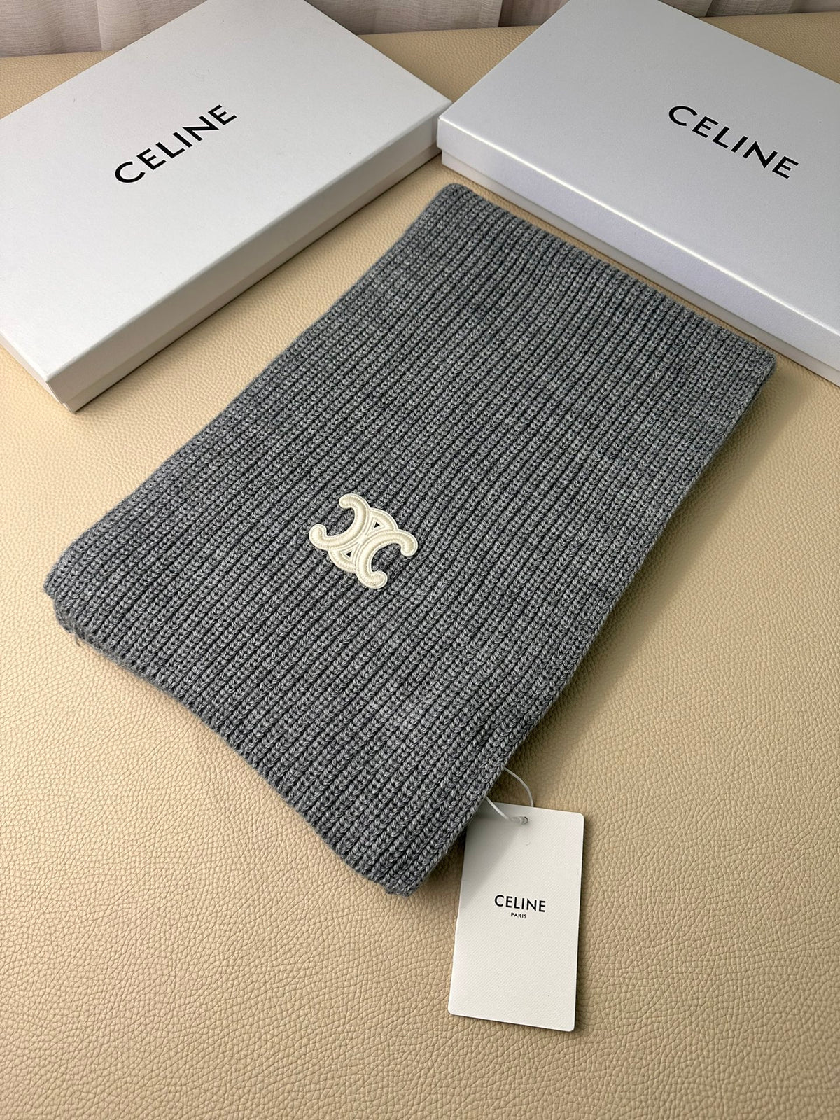 linen luxury Scarf for men - alternate angle view 2