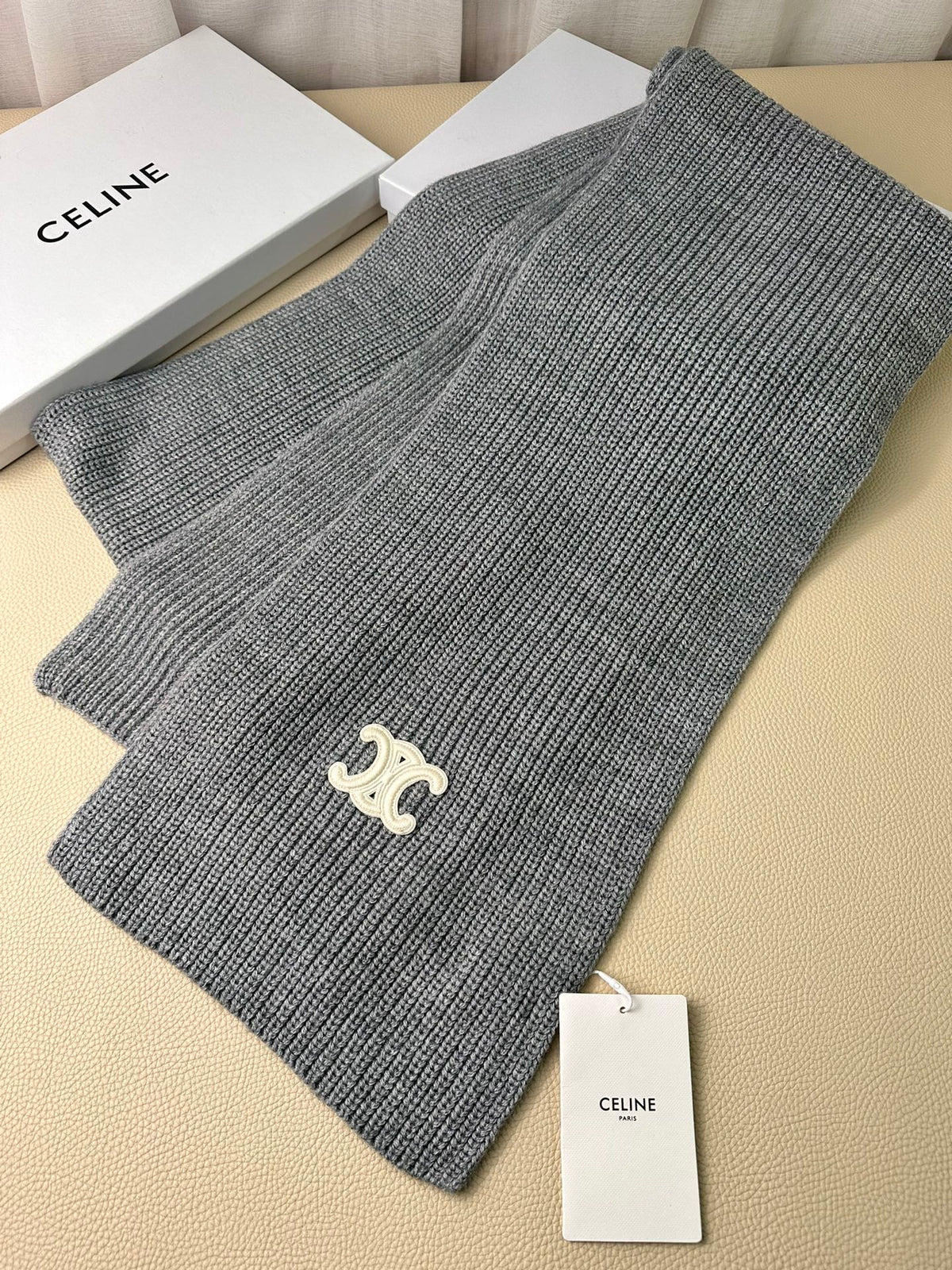 linen luxury Scarf for men - alternate angle view 6
