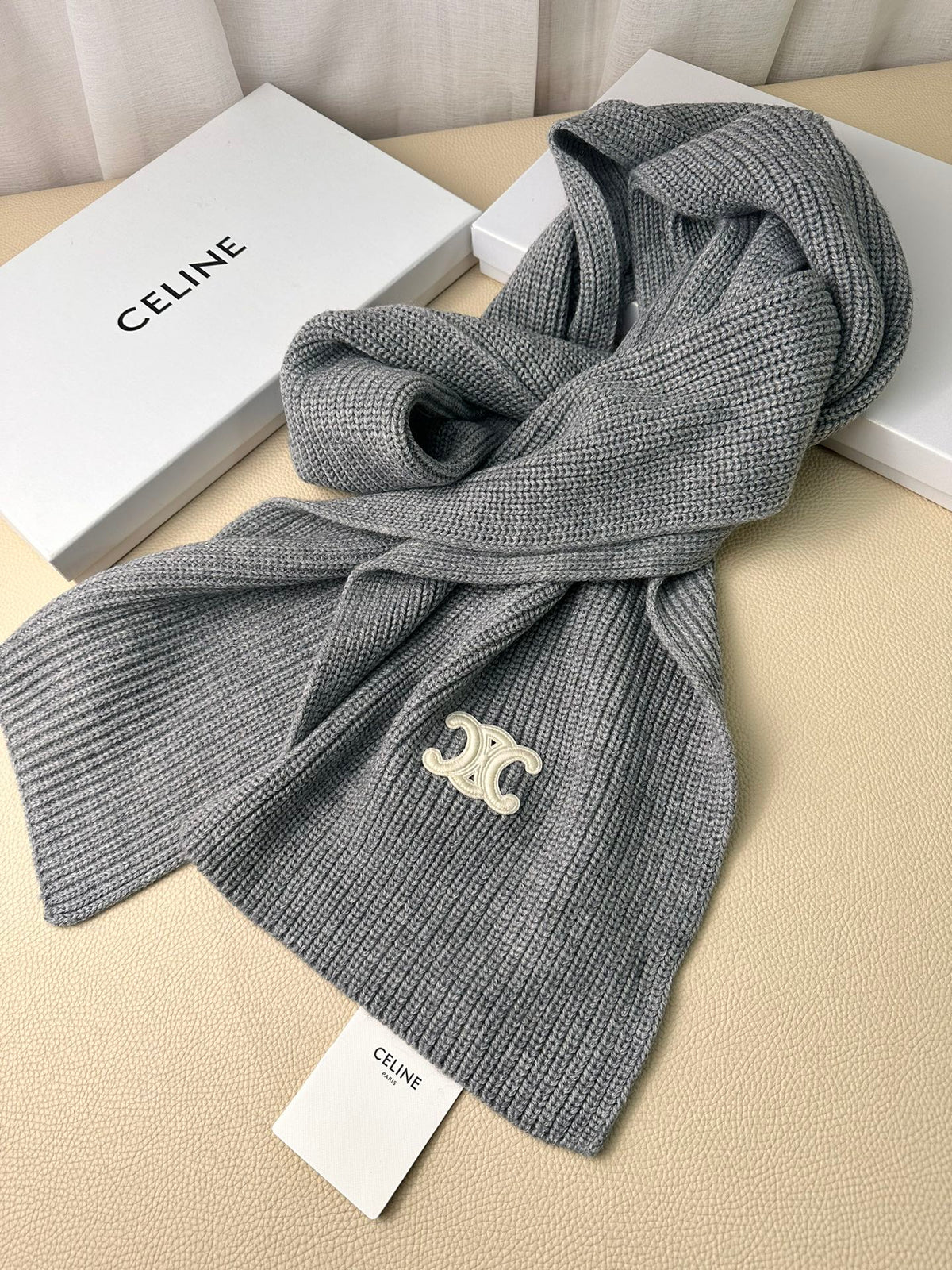 linen luxury Scarf for men - alternate angle view 9
