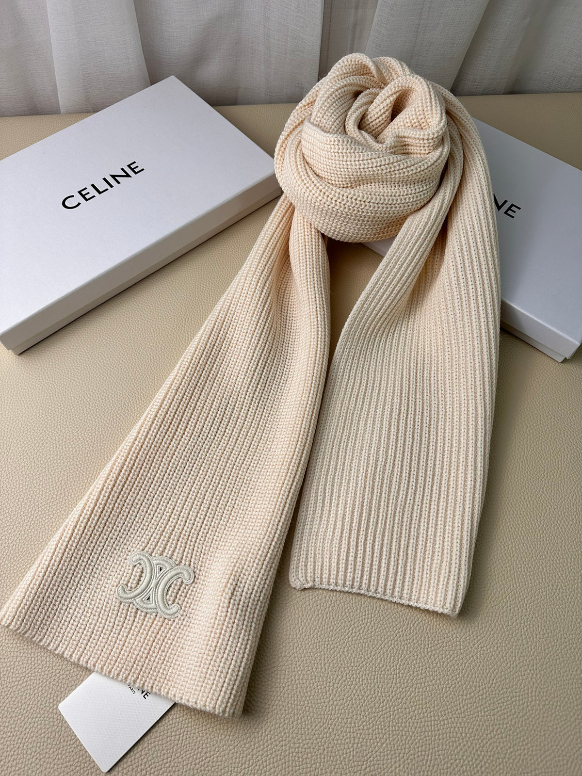 linen luxury Scarf for men - alternate angle view 4