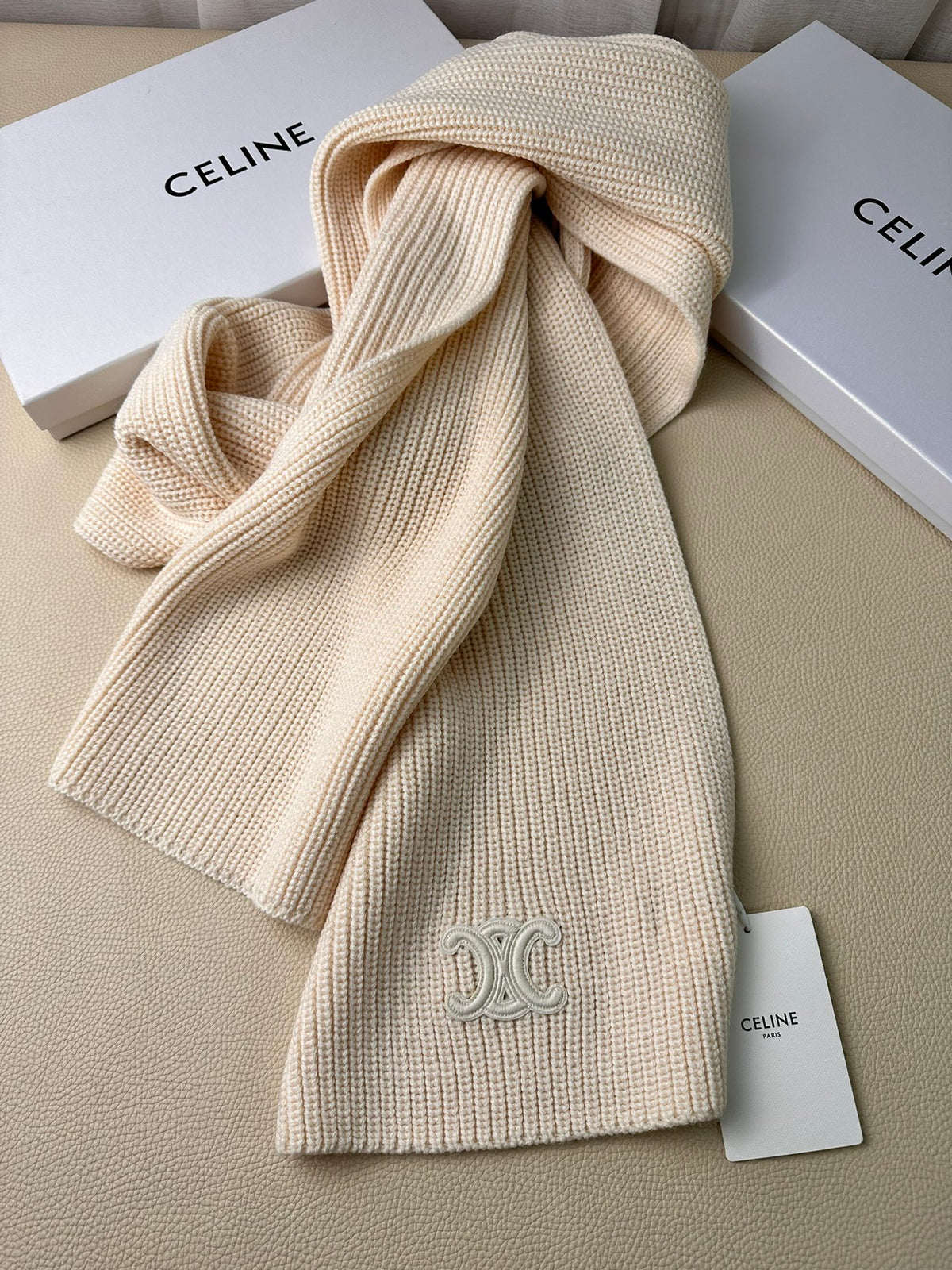 linen luxury Scarf for men - alternate angle view 7