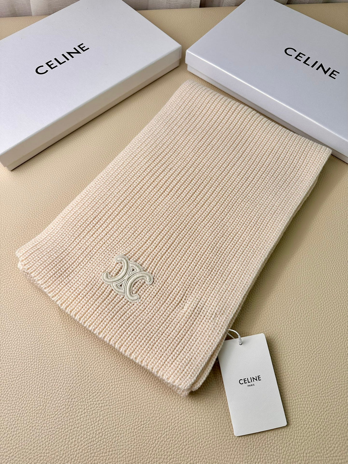 linen luxury Scarf for men - product detail view