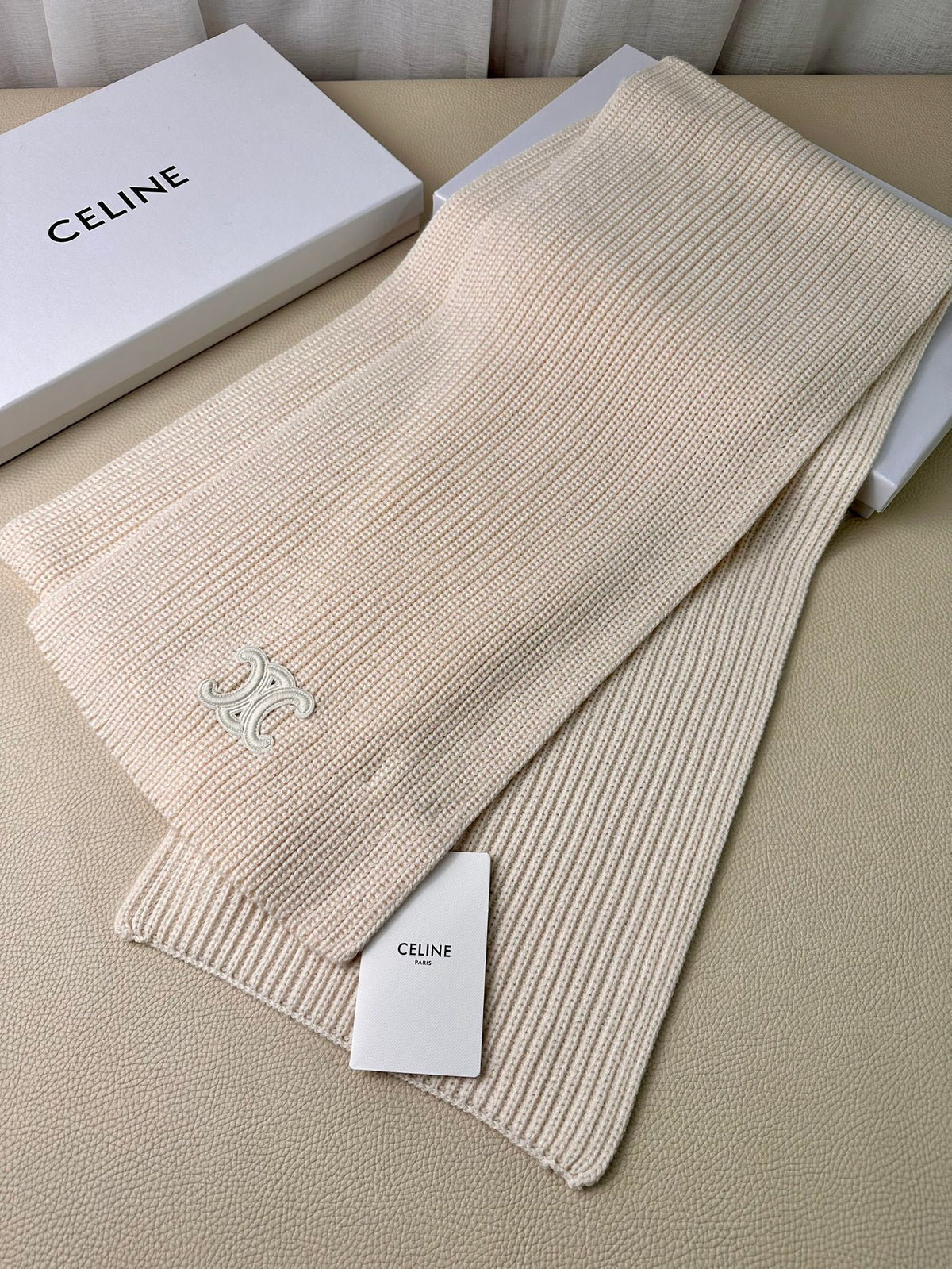 linen luxury Scarf for men - alternate angle view 3
