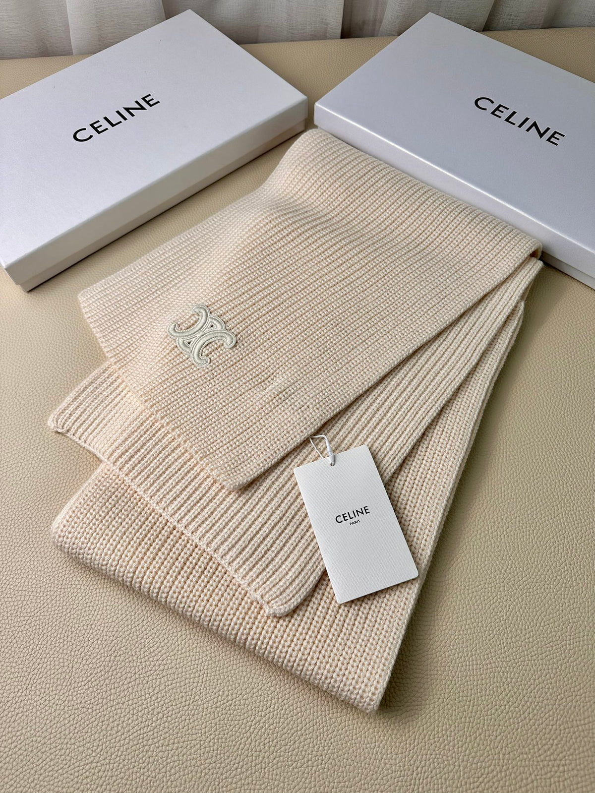linen luxury Scarf for men - alternate angle view 2