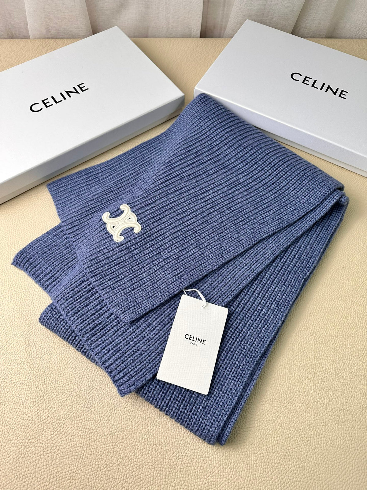 linen luxury Scarf for men - alternate angle view 3