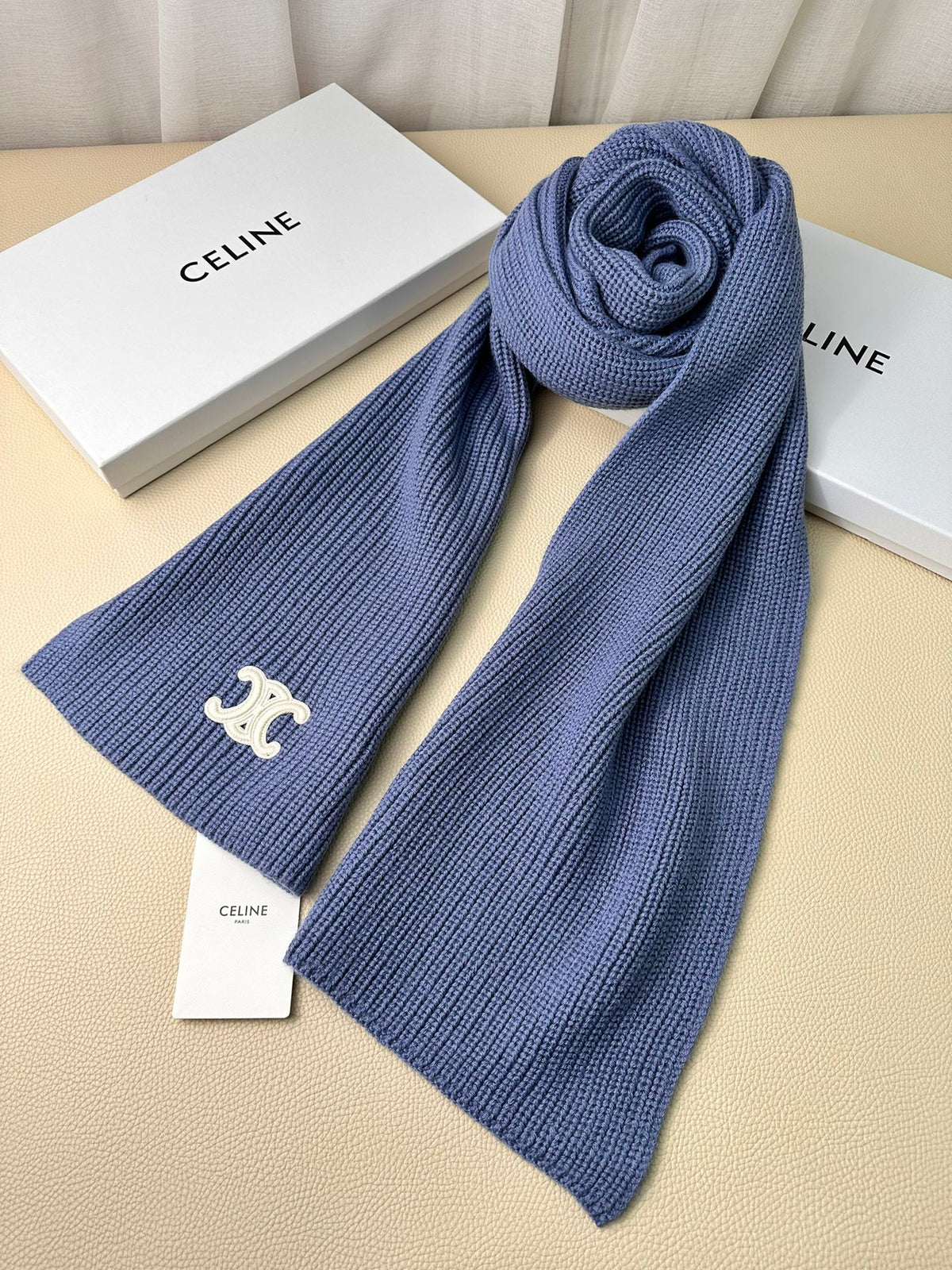 linen luxury Scarf for men - alternate angle view 6