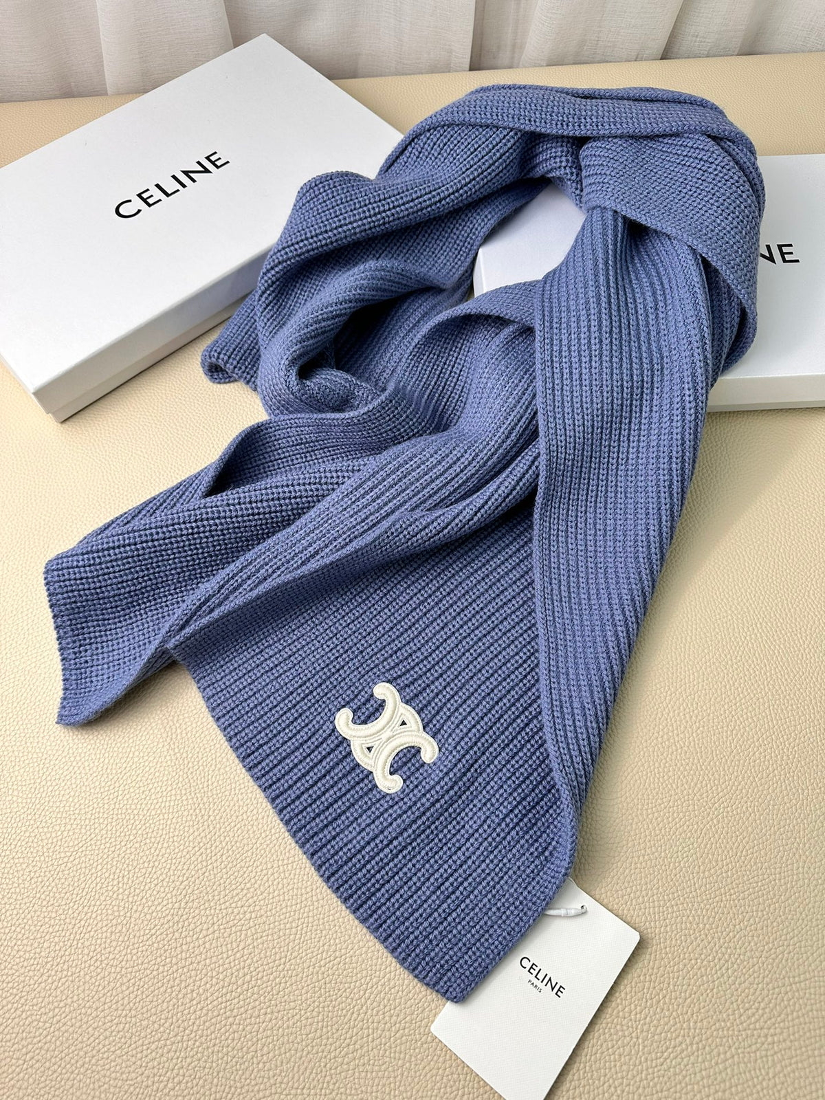linen luxury Scarf for men - alternate angle view 8