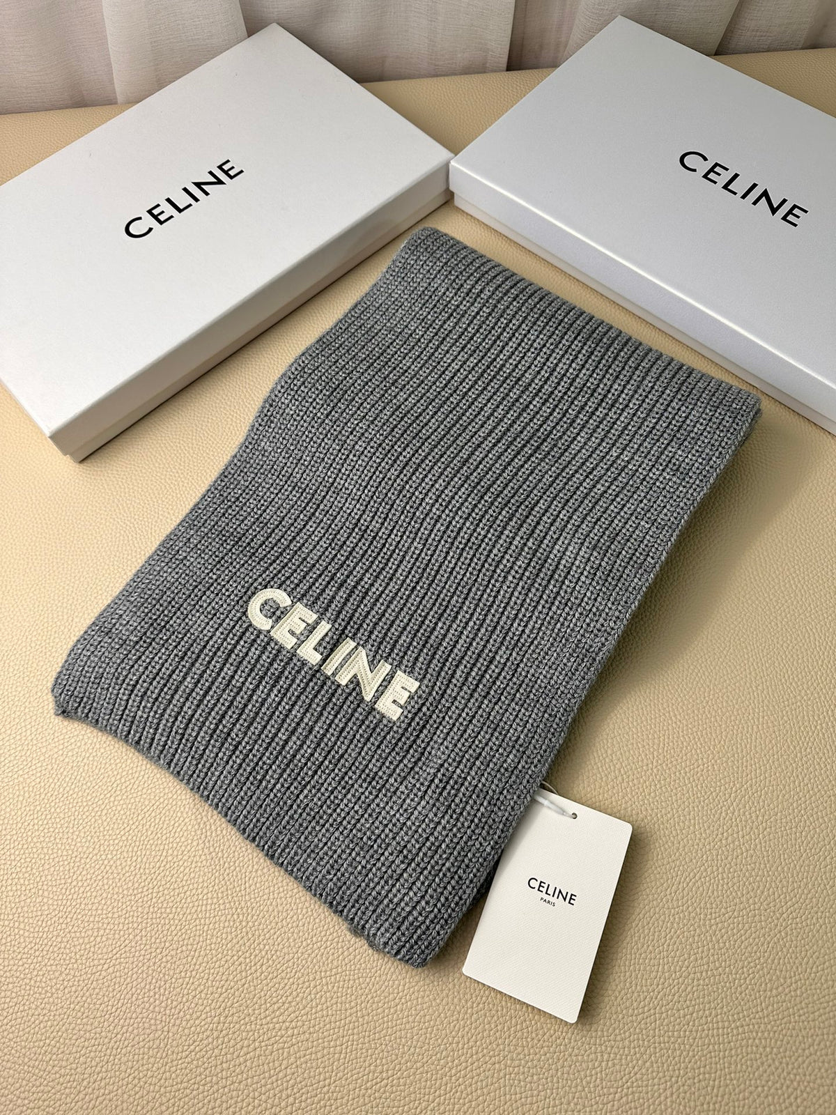 linen luxury Scarf for men - alternate angle view 2