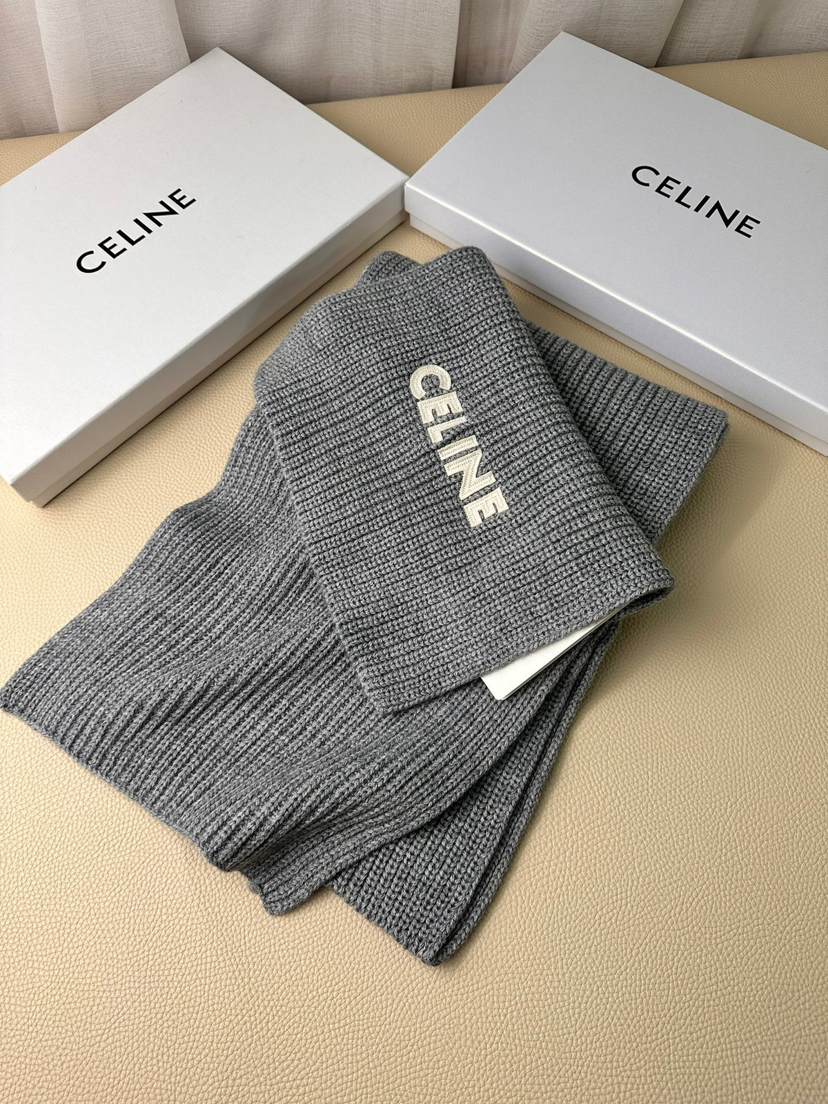 linen luxury Scarf for men - alternate angle view 3