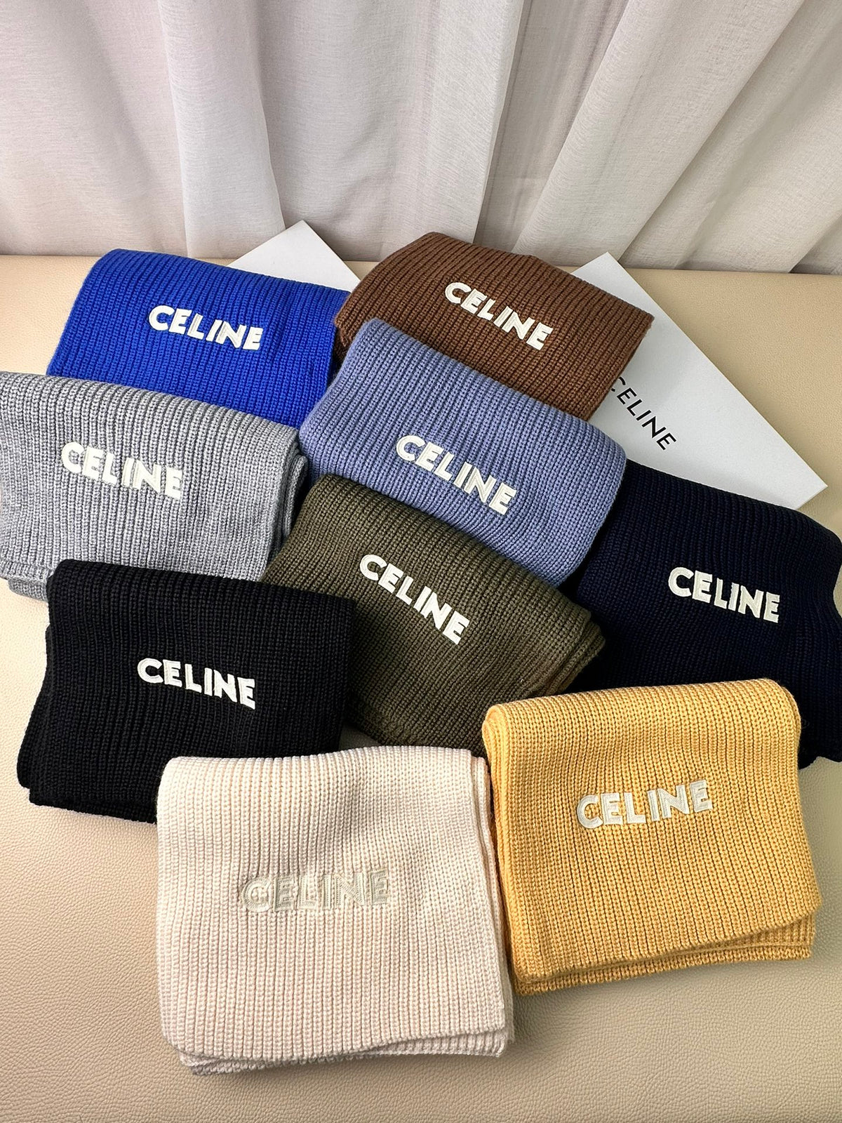 linen luxury Scarf for men - product detail view