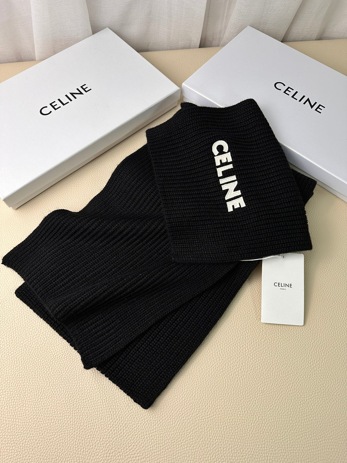 linen luxury Scarf for men - alternate angle view 3