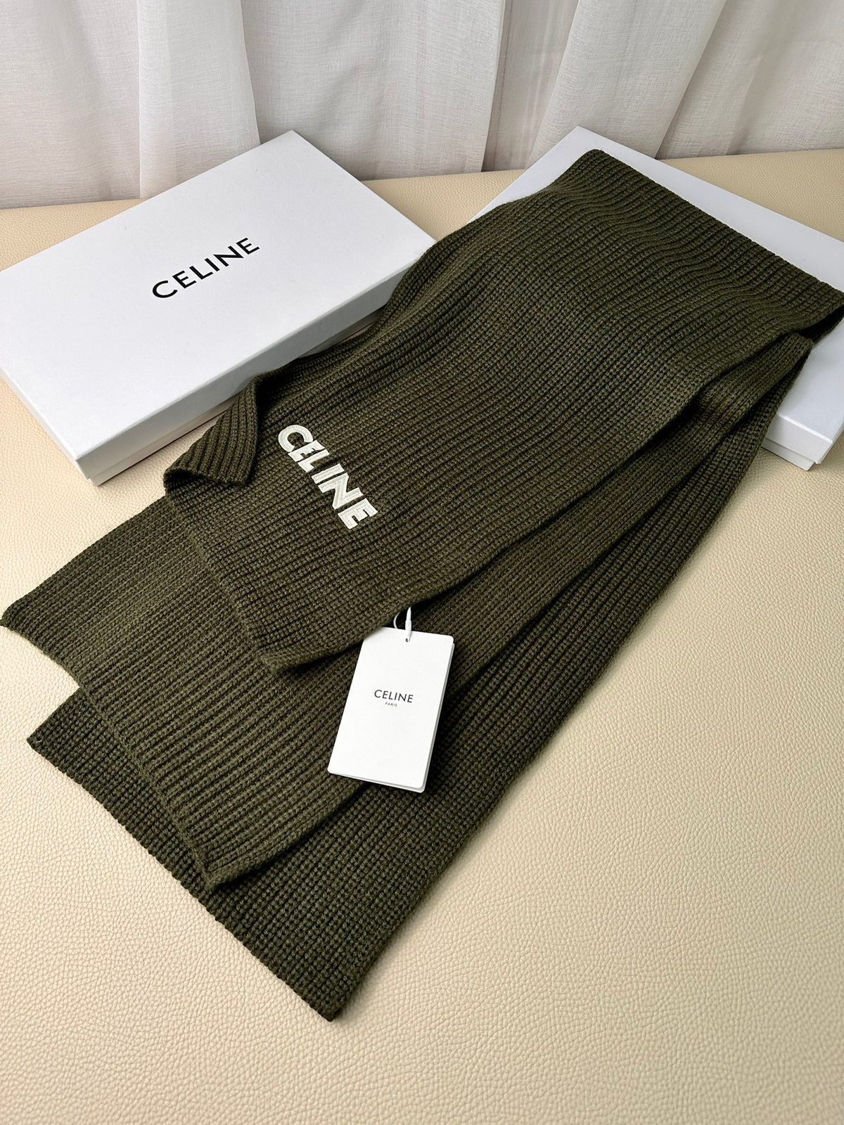 linen luxury Scarf for men - alternate angle view 7