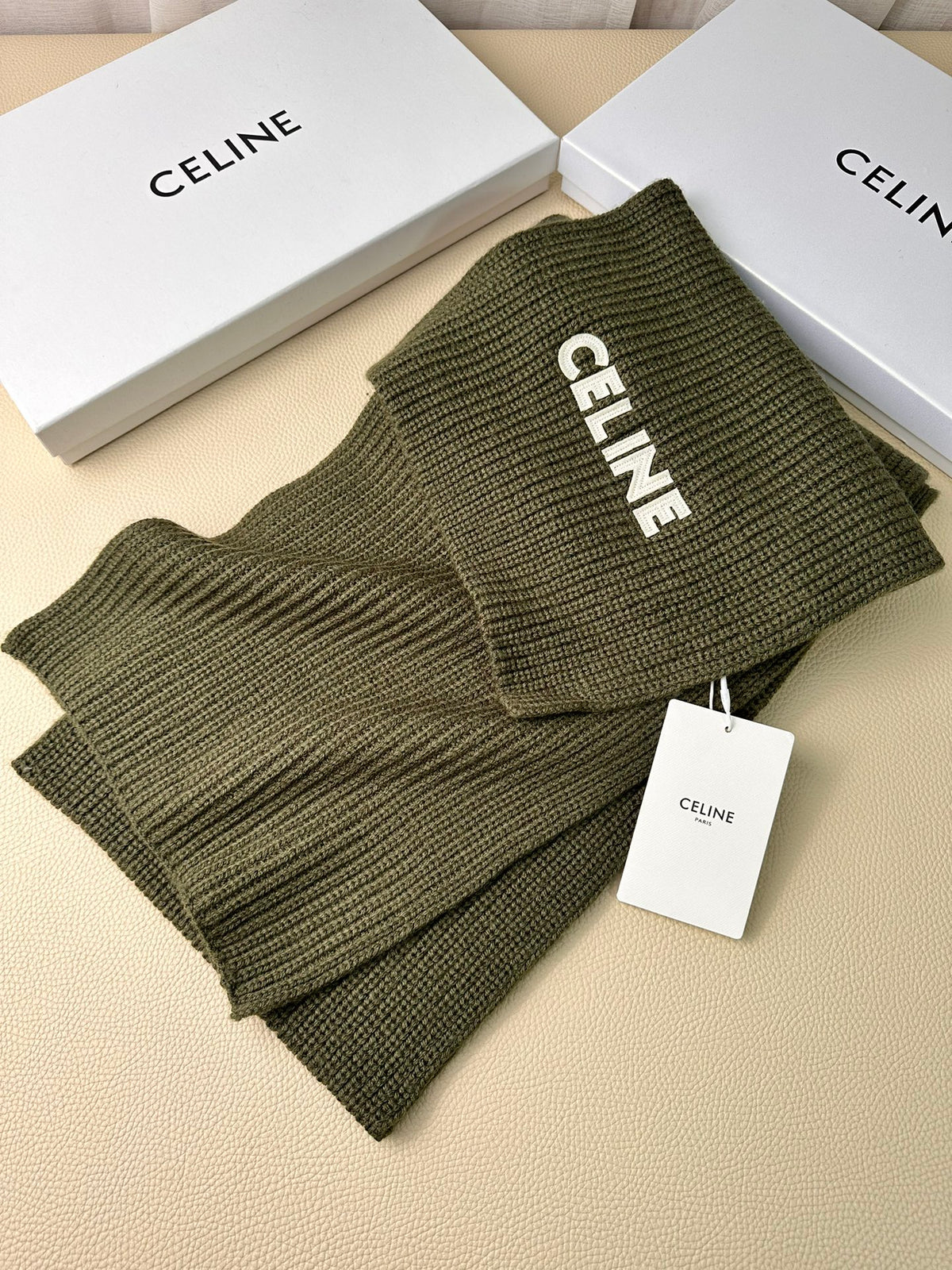 linen luxury Scarf for men - alternate angle view 2
