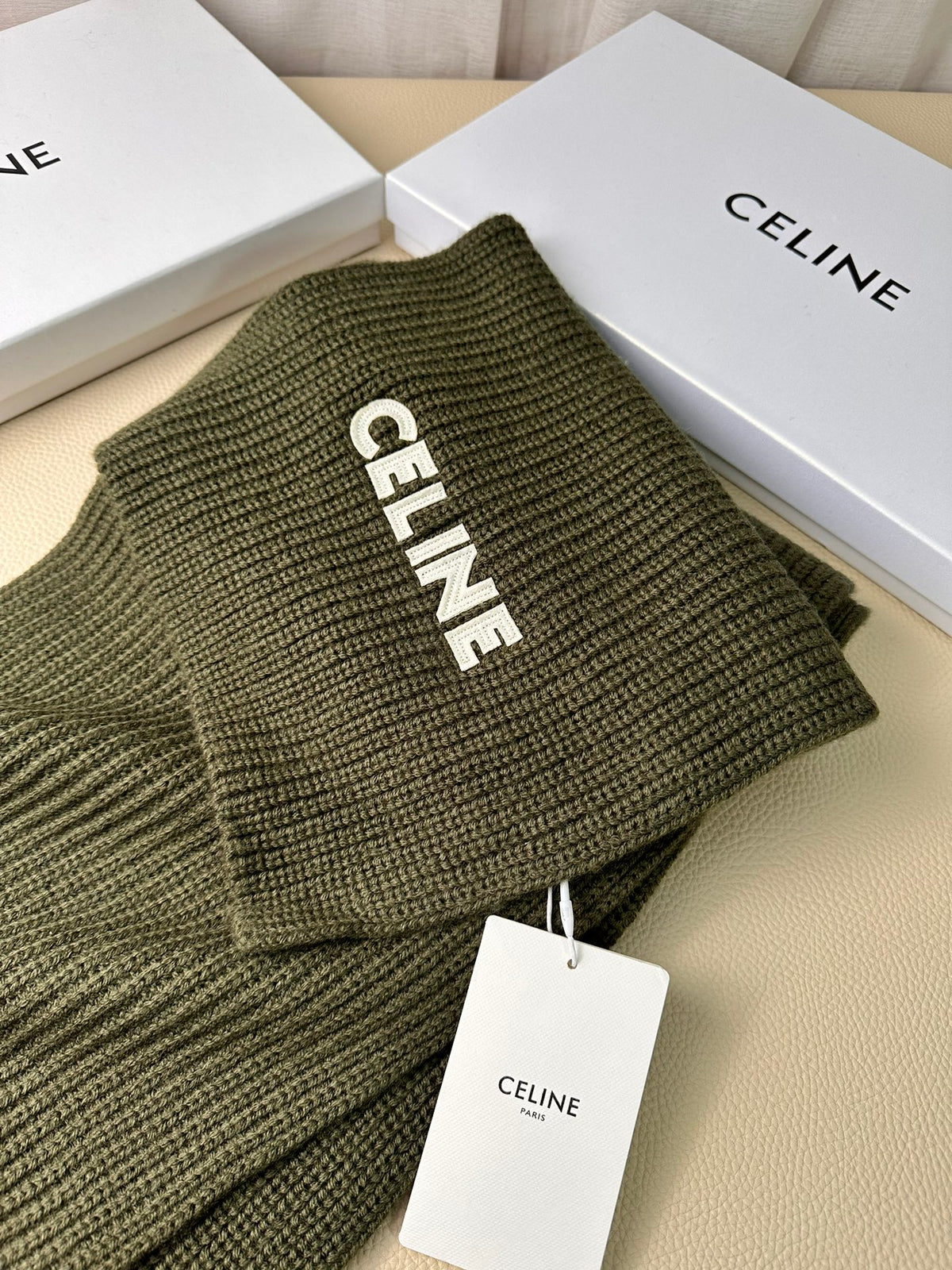 linen luxury Scarf for men - alternate angle view 3