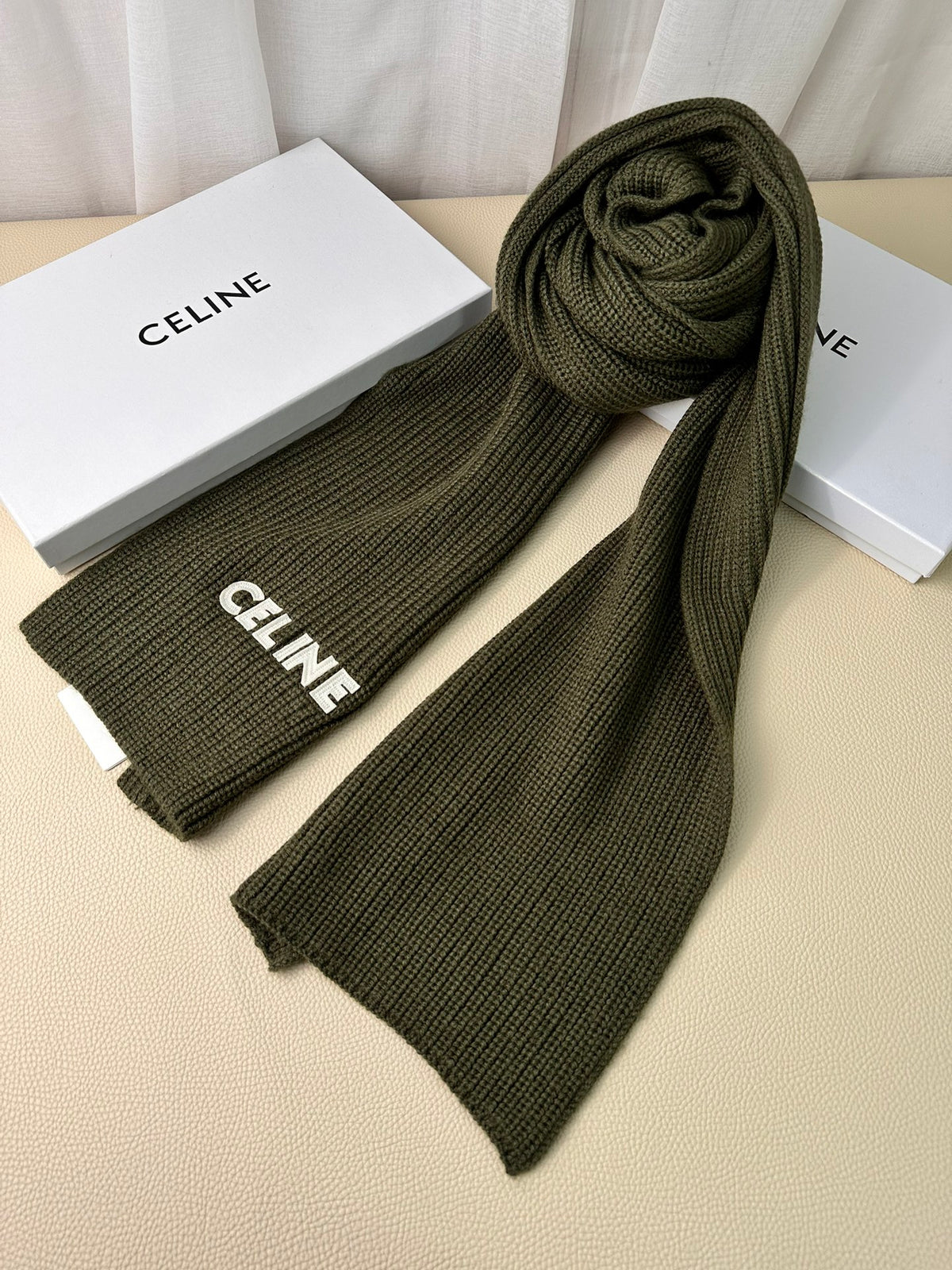 linen luxury Scarf for men - alternate angle view 9