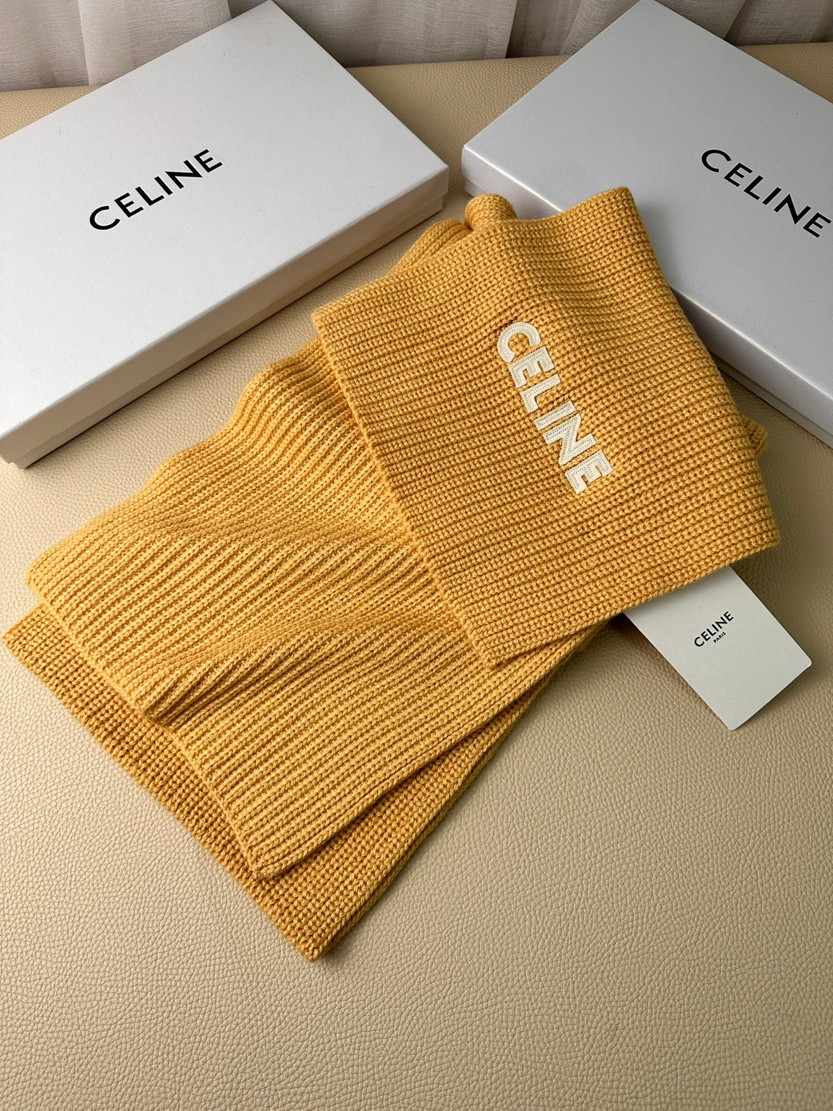 linen luxury Scarf for men - alternate angle view 3
