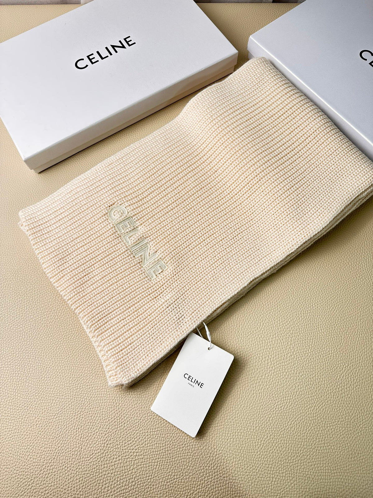 linen luxury Scarf for men - alternate angle view 2