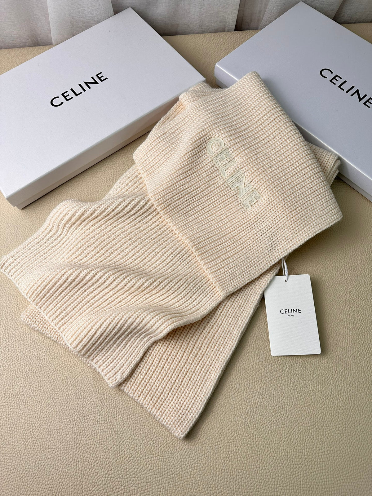 linen luxury Scarf for men - alternate angle view 3