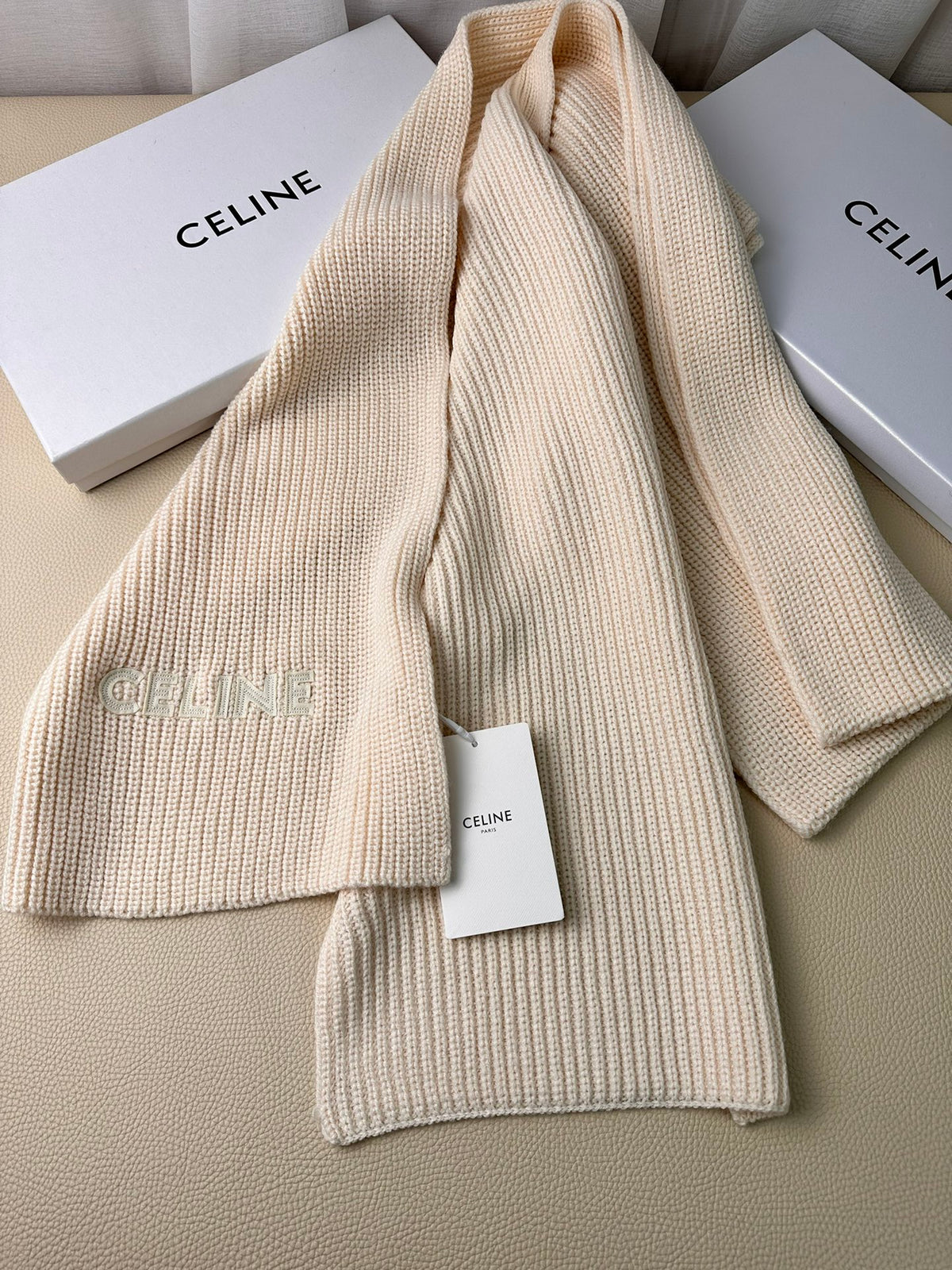 linen luxury Scarf for men - alternate angle view 7