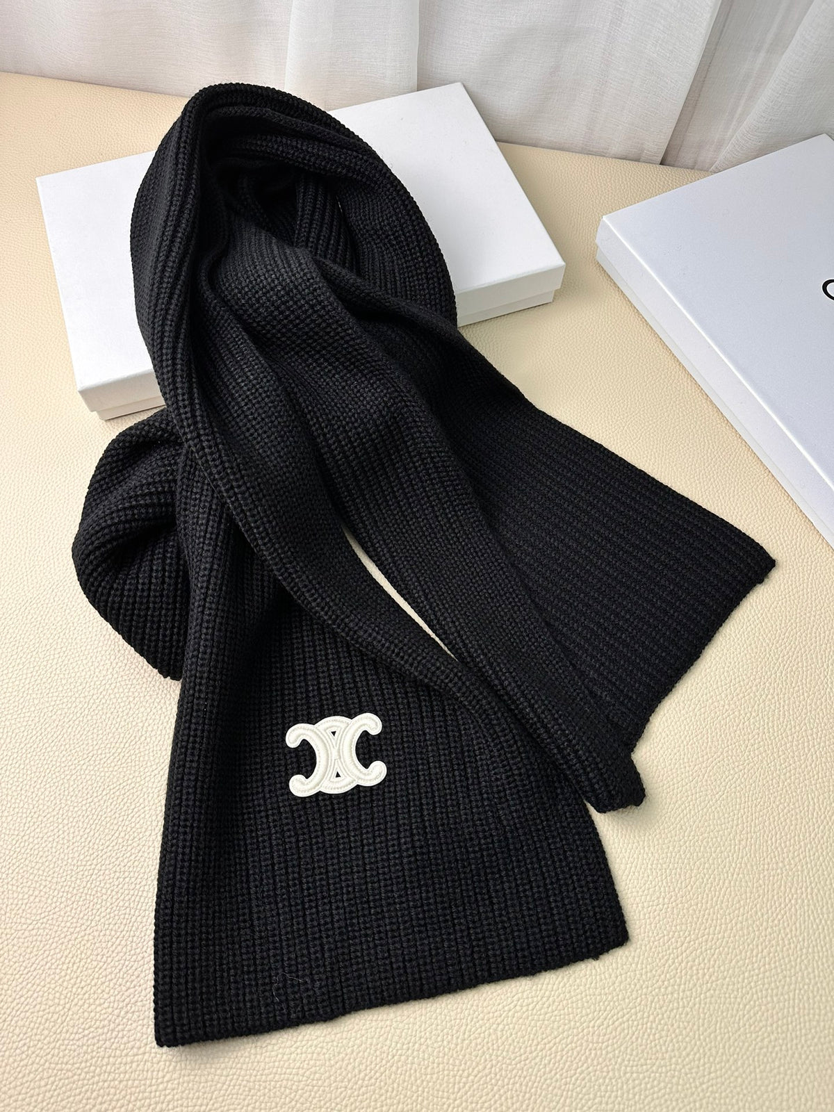 linen luxury Scarf for men - alternate angle view 8