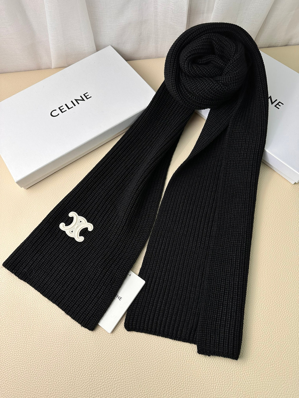 linen luxury Scarf for men - alternate angle view 7
