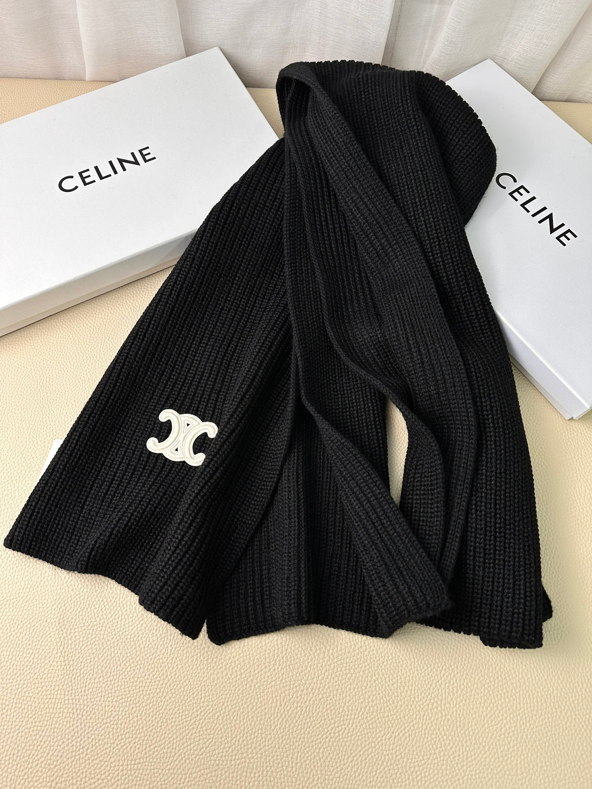 linen luxury Scarf for men - alternate angle view 6
