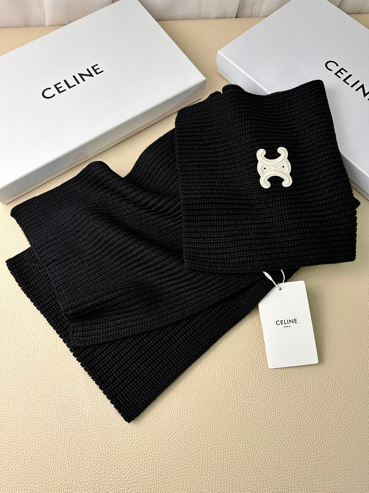 linen luxury Scarf for men - alternate angle view 3