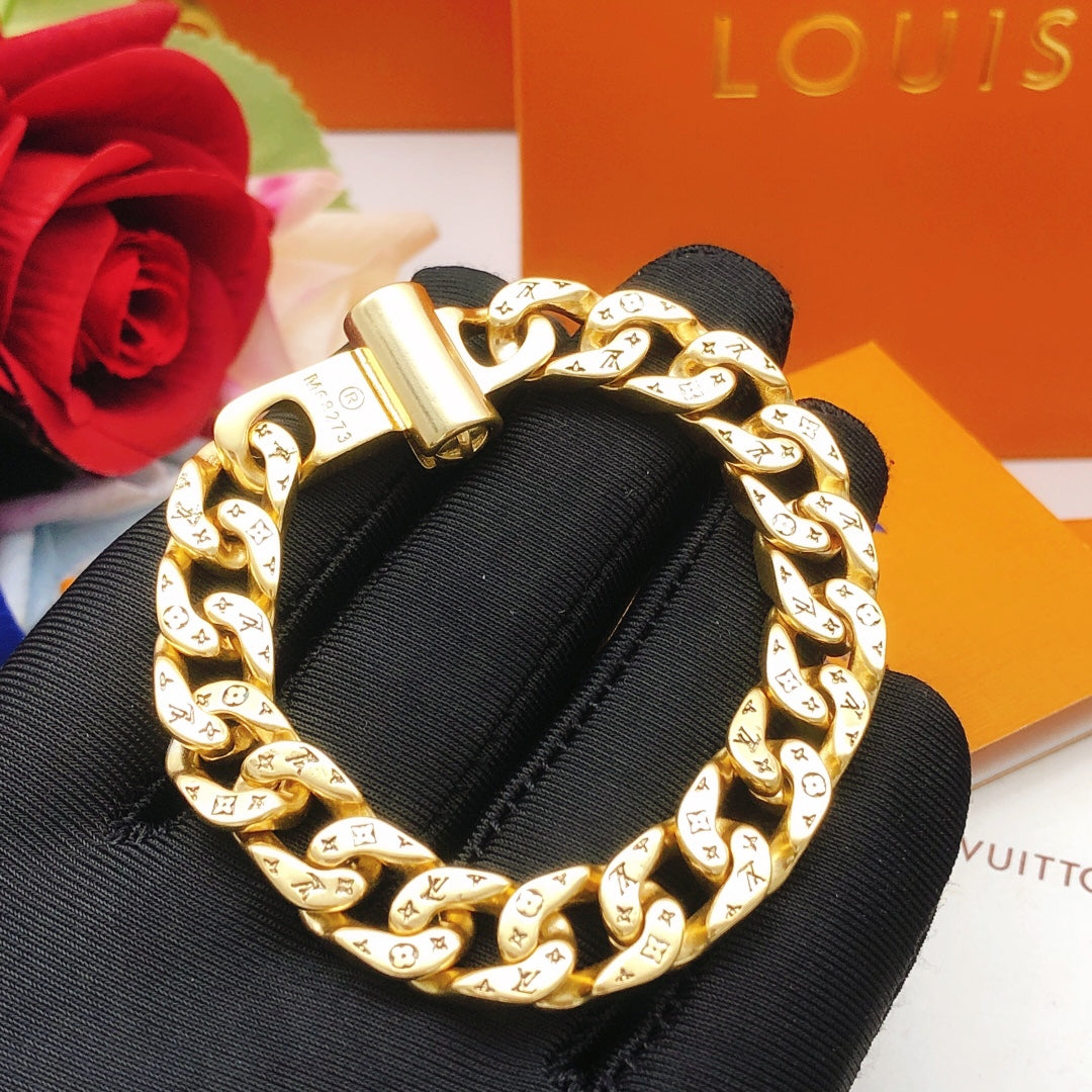 yellow brass Bracelet for women - alternate angle view 6