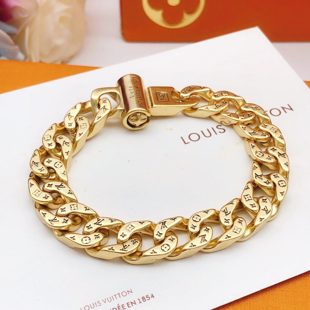yellow brass Bracelet for women - alternate angle view 7