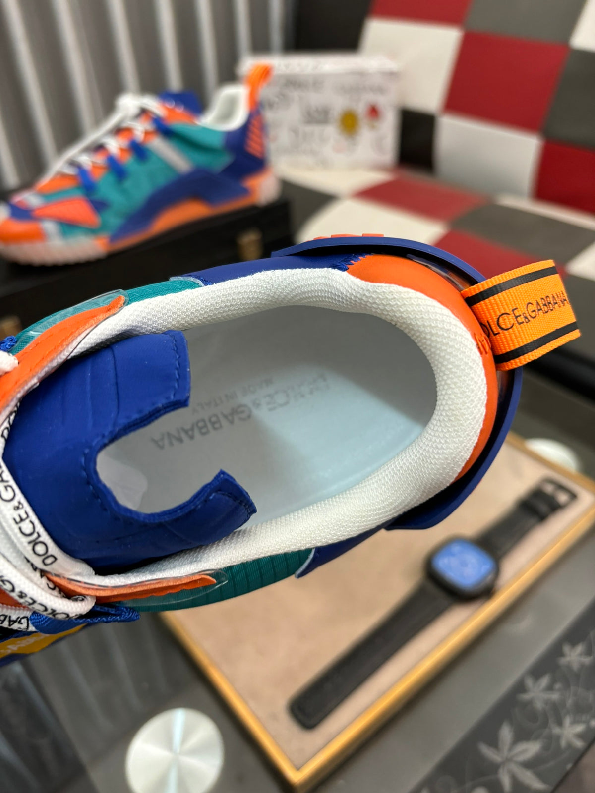 Dolce & Gabbana DG Couple's Multi-Material Casual Sneakers