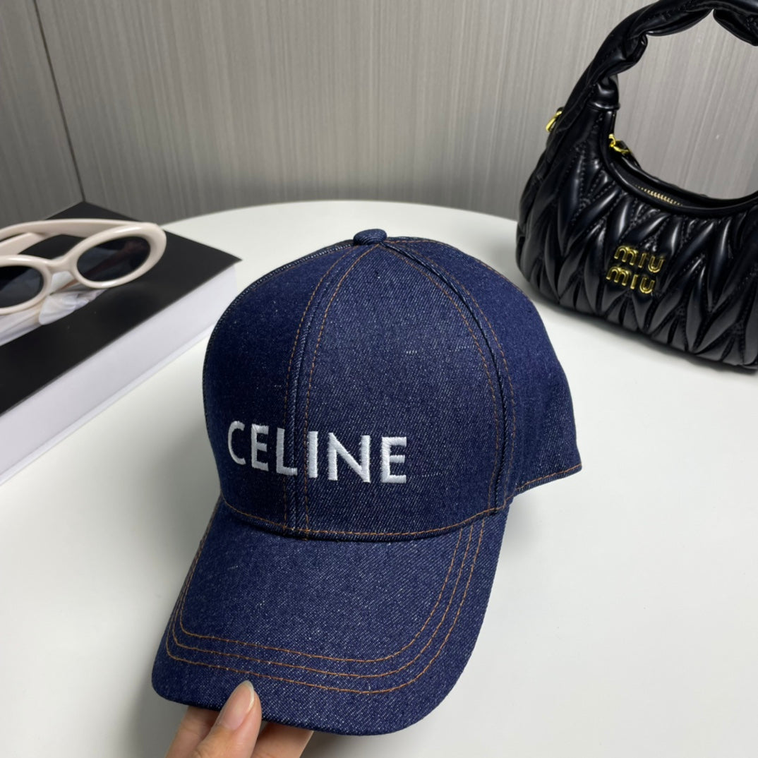 denim minimalist Baseball Cap for women - alternate angle view 2