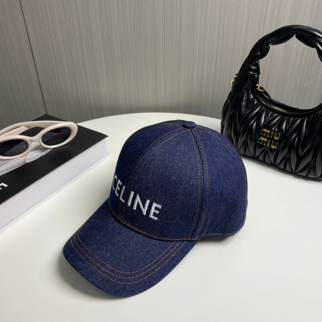 denim minimalist Baseball Cap for women - alternate angle view 6