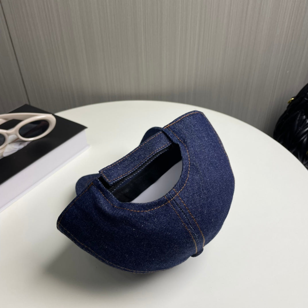 denim minimalist Baseball Cap for women - alternate angle view 4