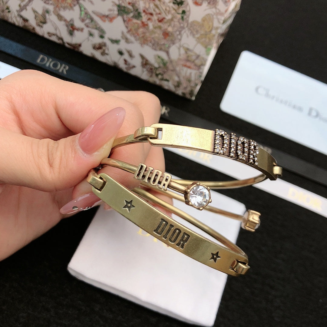 yellow brass unique Bangle for men - alternate angle view 5