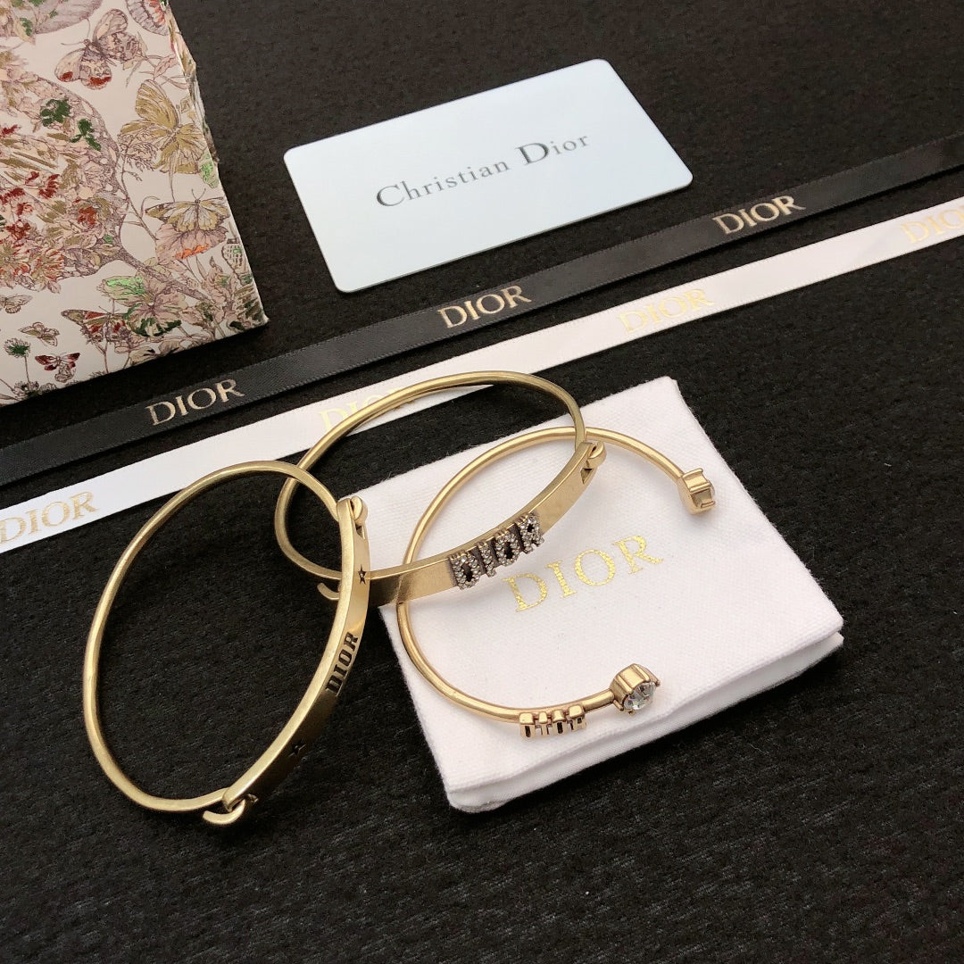 yellow brass unique Bangle for men - alternate angle view 2