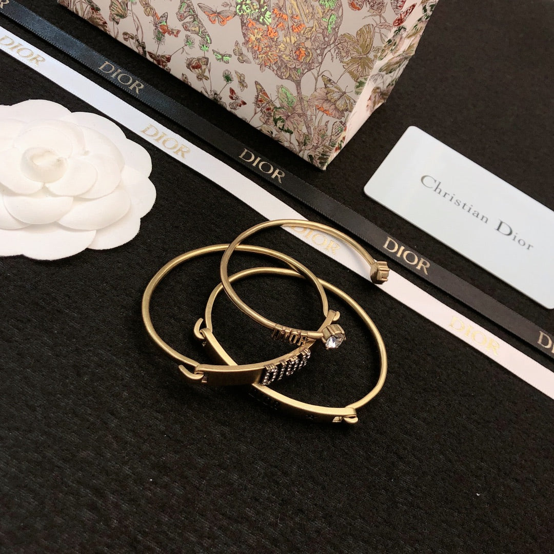 yellow brass unique Bangle for men - alternate angle view 8
