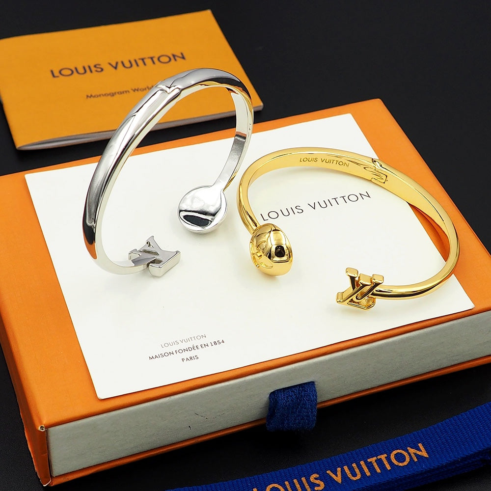 gold crystal floral Bangle for women - alternate angle view 8