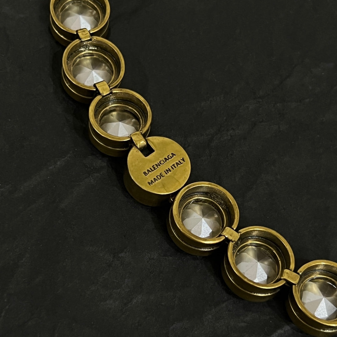 gold vintage Necklace for women - alternate angle view 8