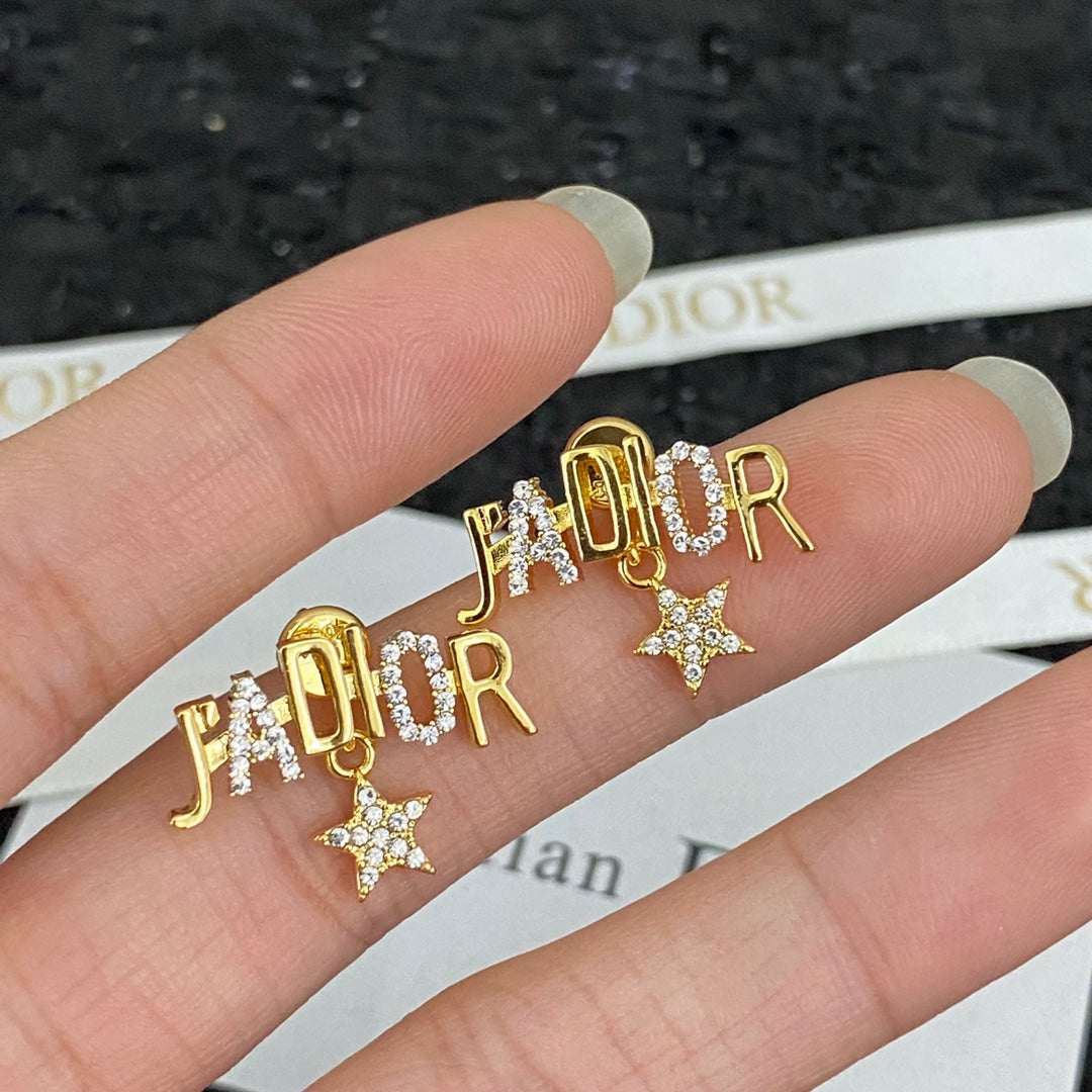 unique Stud Earrings for women - alternate angle view 2