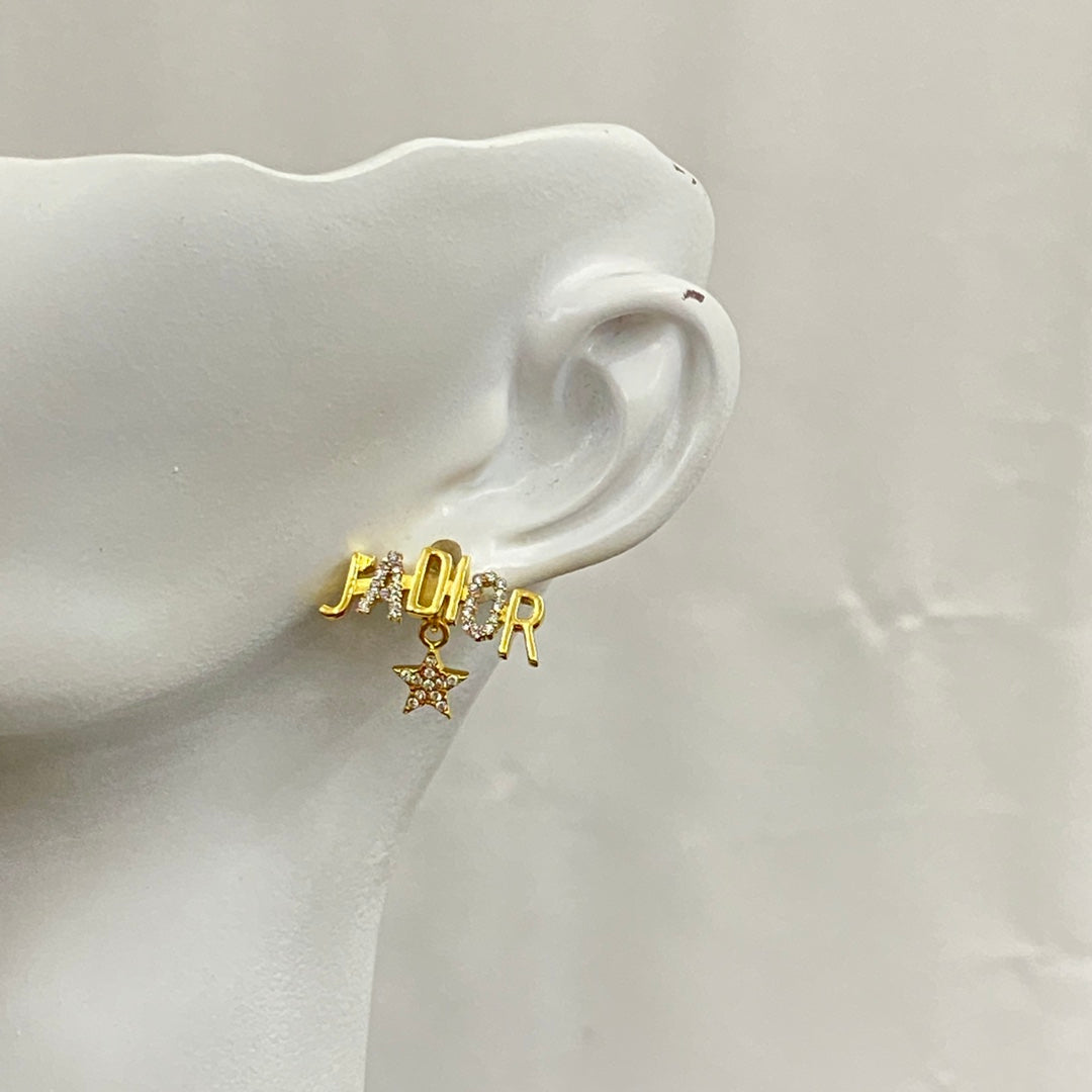 unique Stud Earrings for women - alternate angle view 7