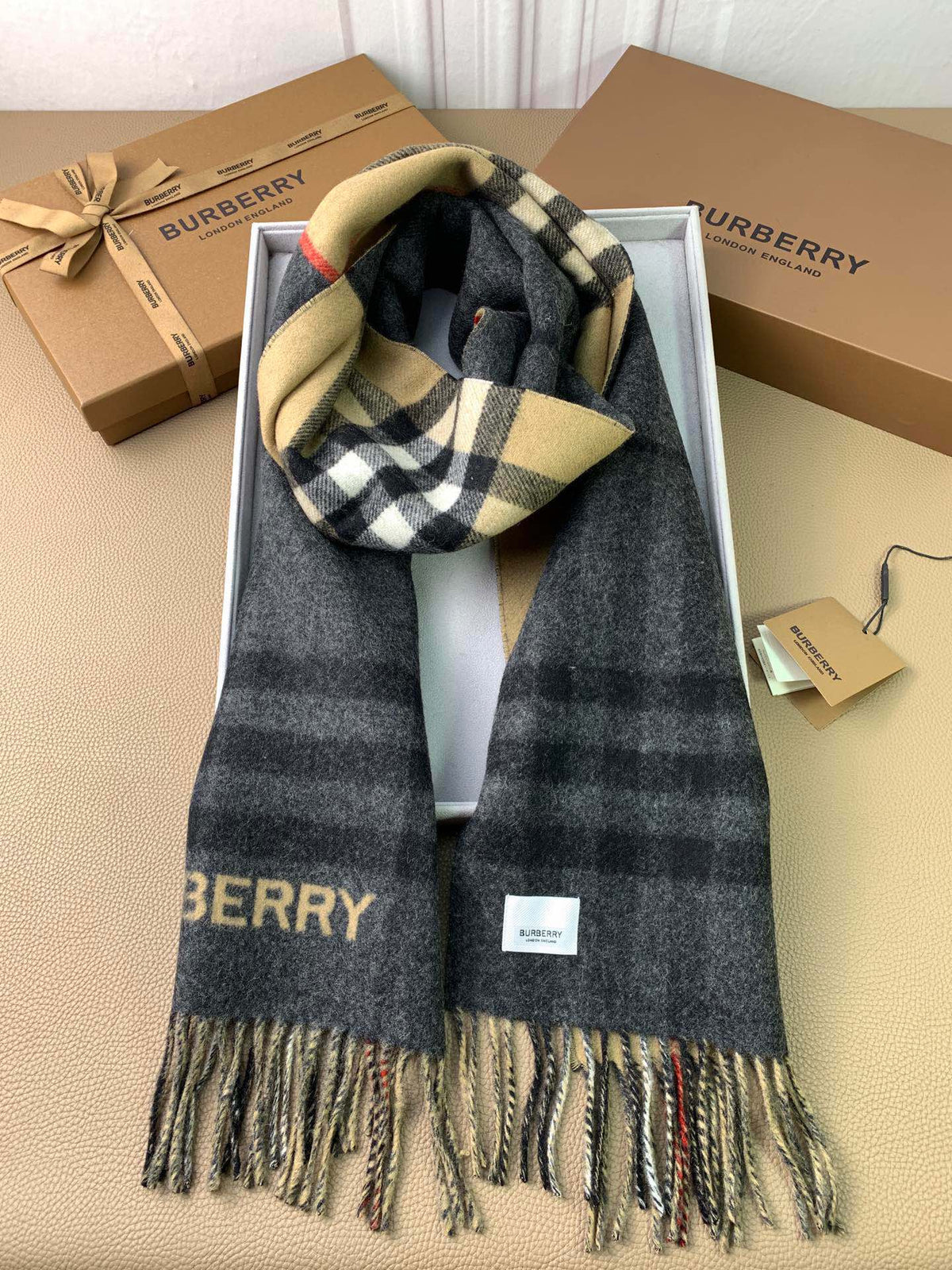 multicolor velvet versatile Scarf for men - alternate angle view 7