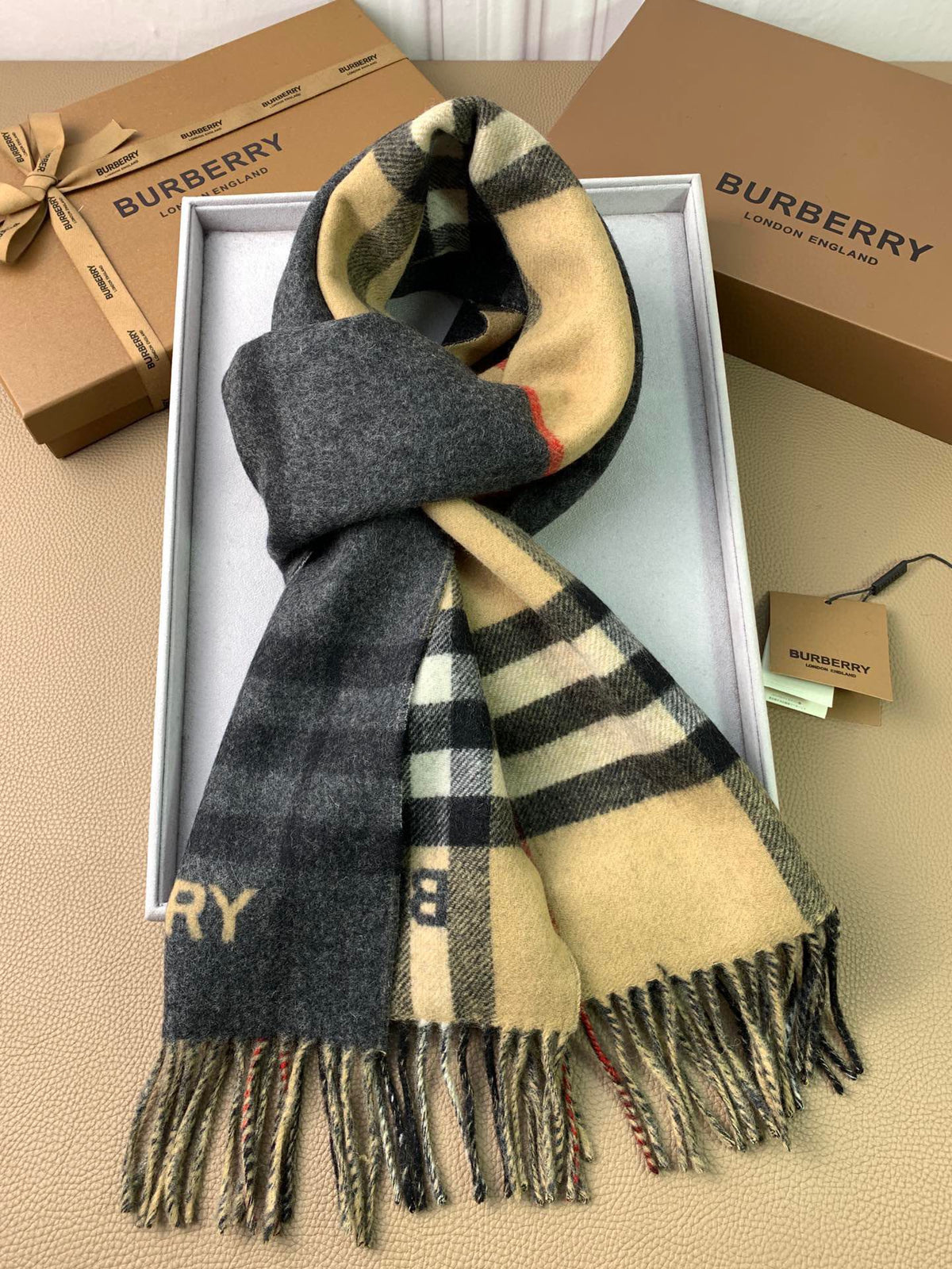 multicolor velvet versatile Scarf for men - alternate angle view 8