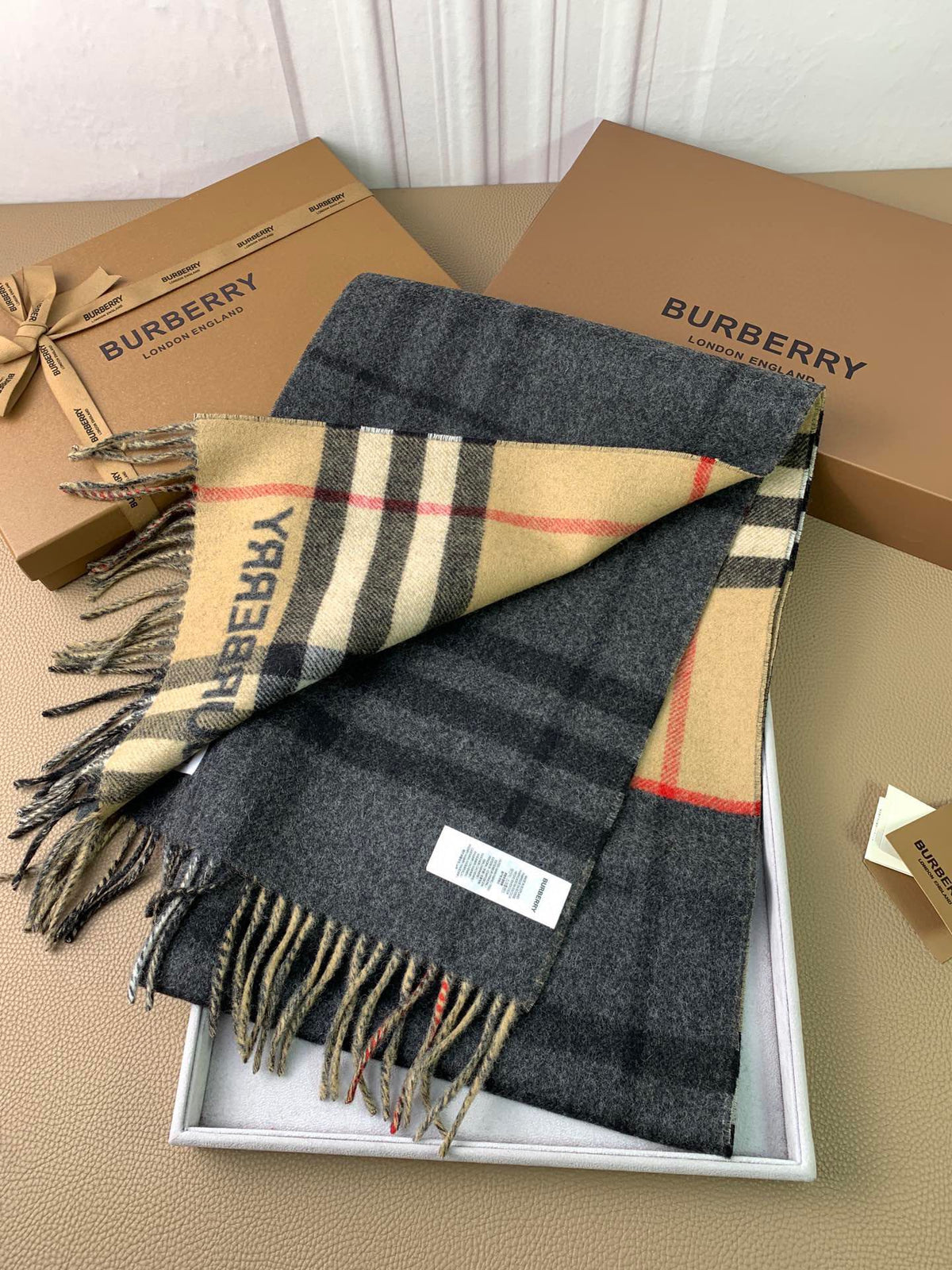 multicolor velvet versatile Scarf for men - alternate angle view 3