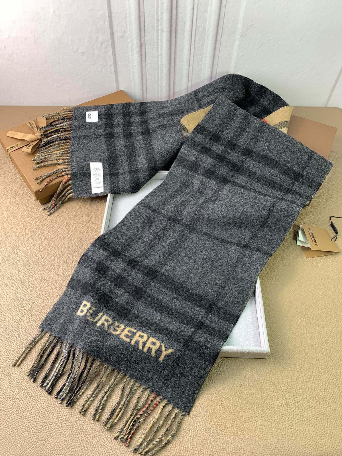multicolor velvet versatile Scarf for men - alternate angle view 4