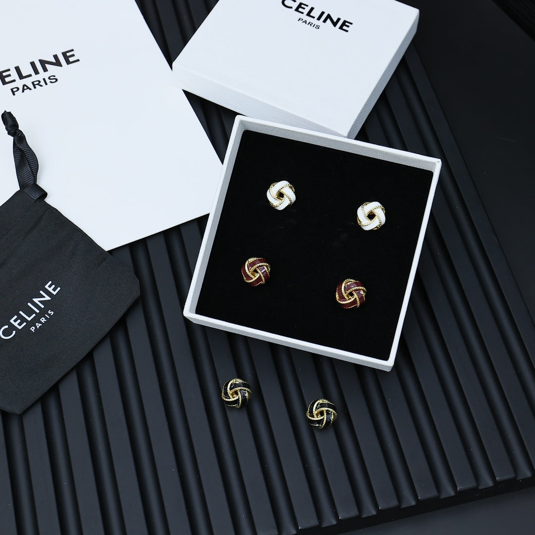 enamel stylish Stud Earrings for women - alternate angle view 9