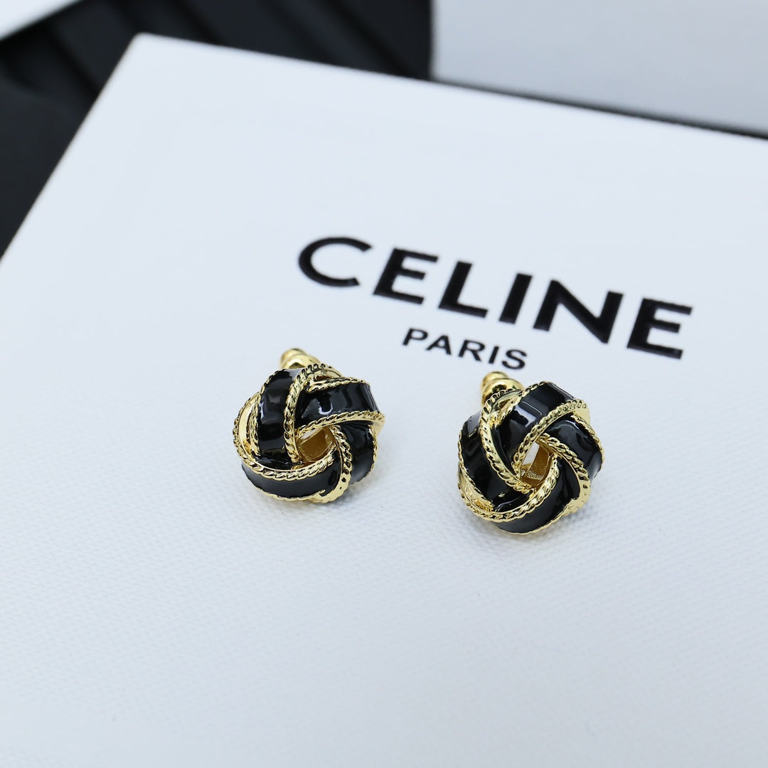 enamel stylish Stud Earrings for women - alternate angle view 4