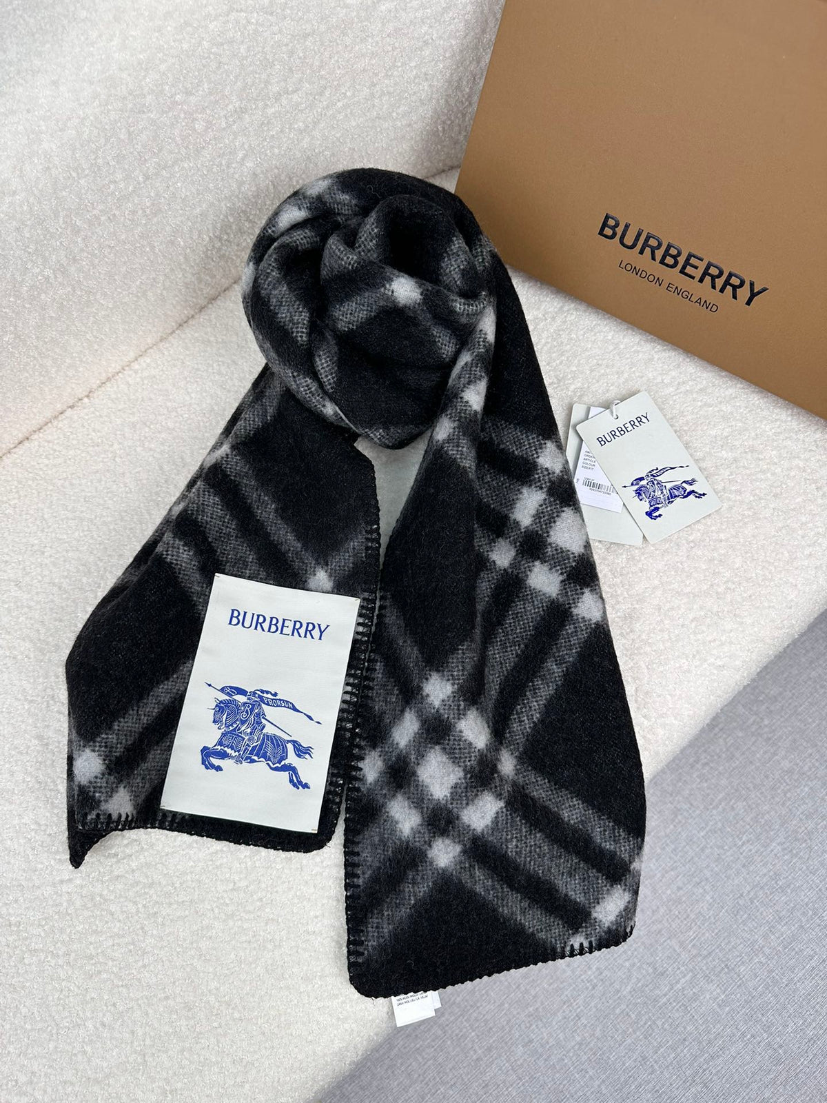 black velvet inlaid Scarf for women - alternate angle view 8