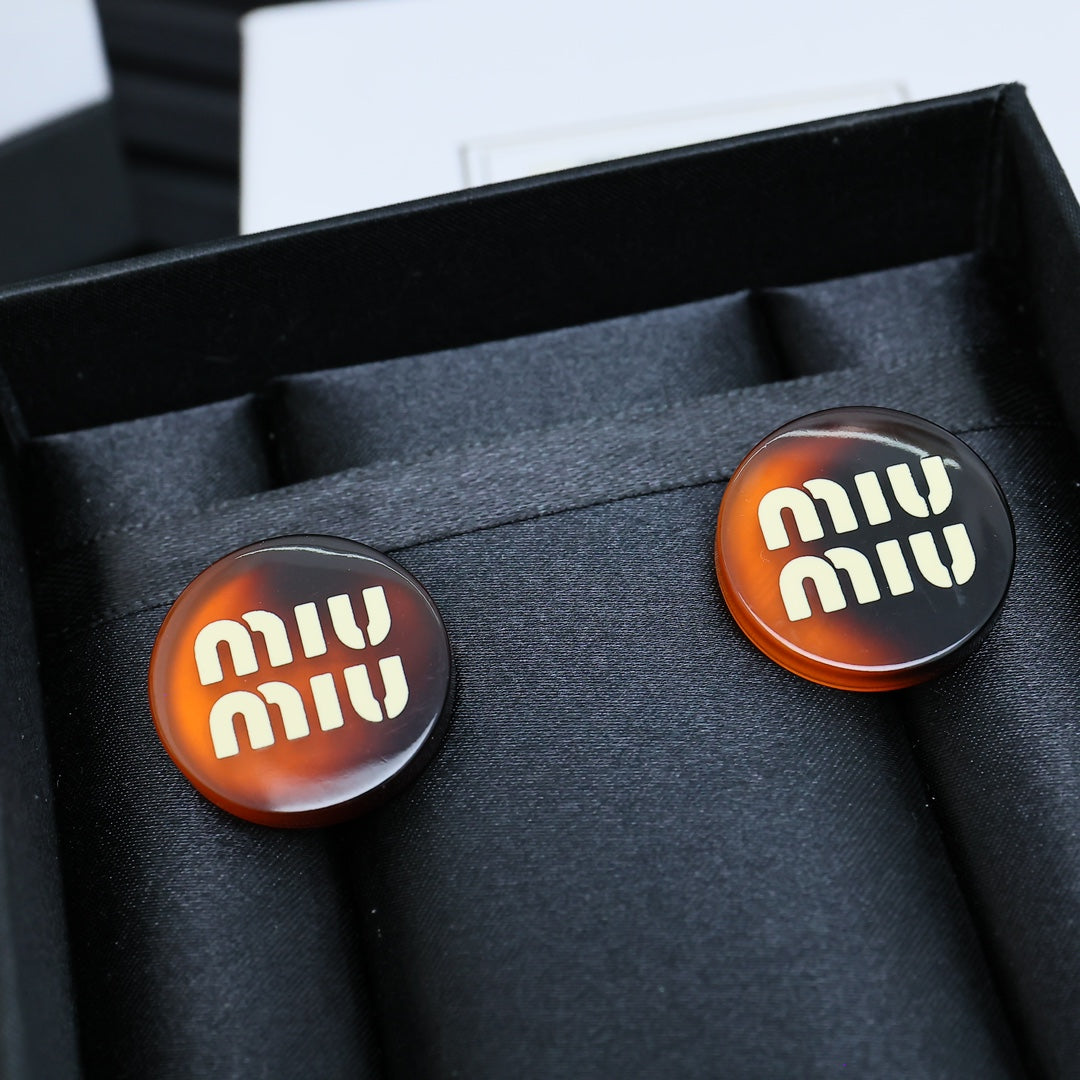 resin Stud Earrings for women - alternate angle view 6