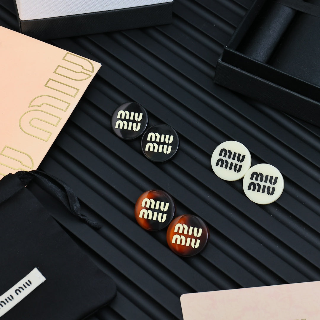 resin Stud Earrings for women - alternate angle view 9