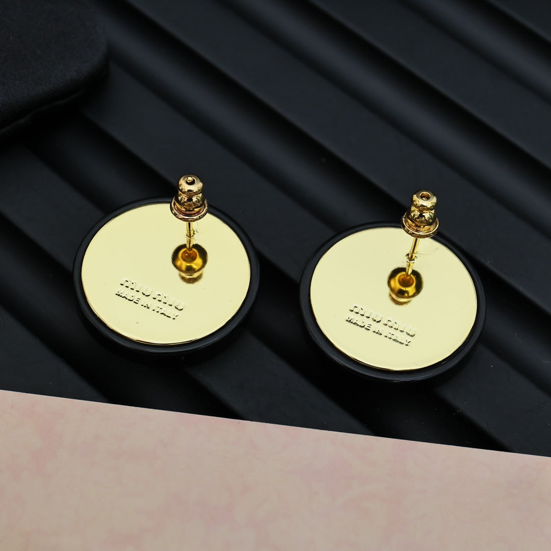 resin Stud Earrings for women - alternate angle view 3
